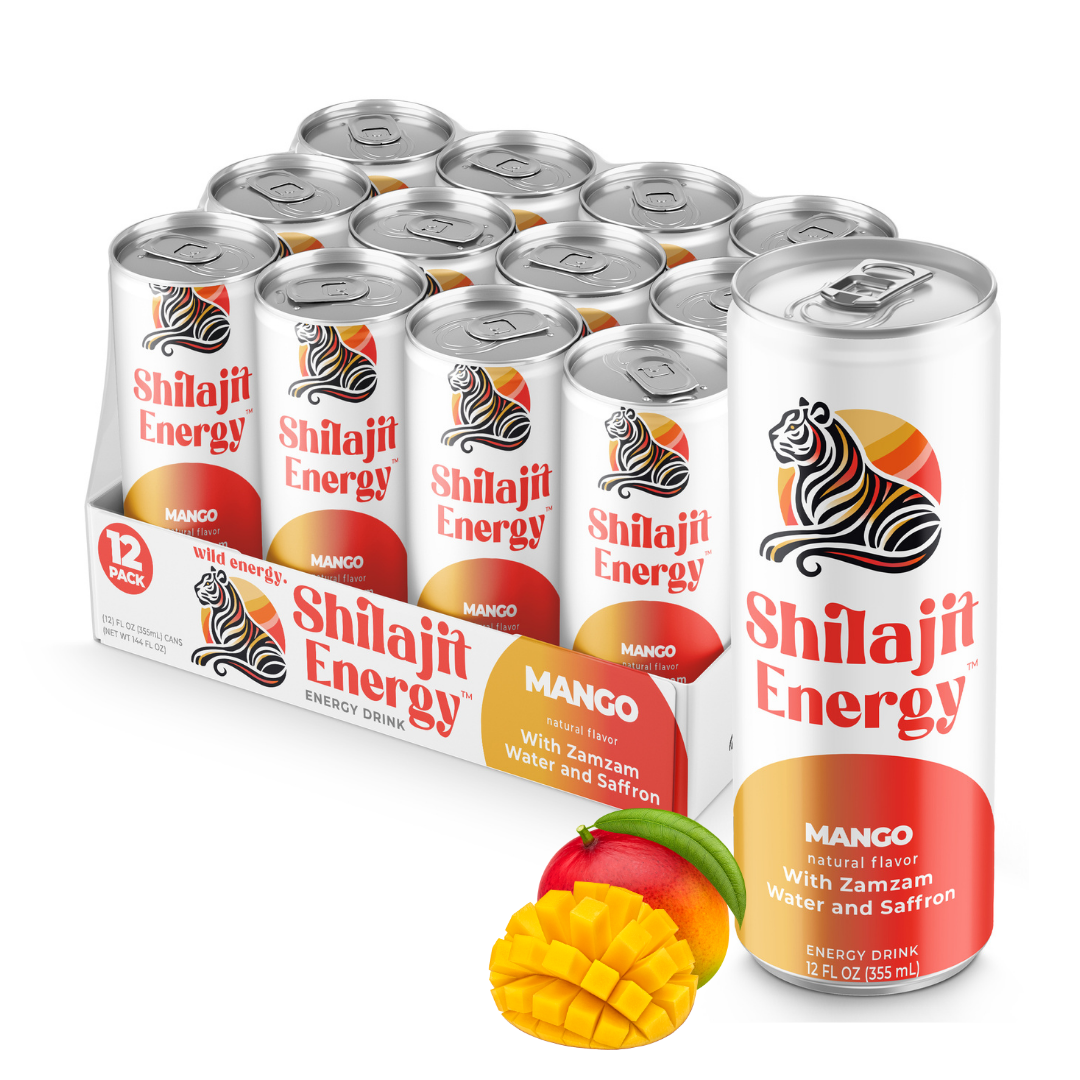 Shilajit Energy - Peak Performance Energy Drink (12 Pack)