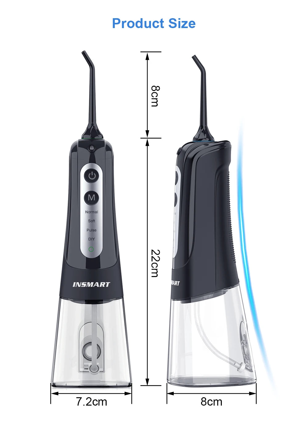 INSMART Water Dental Flosser Portable Oral Irrigator