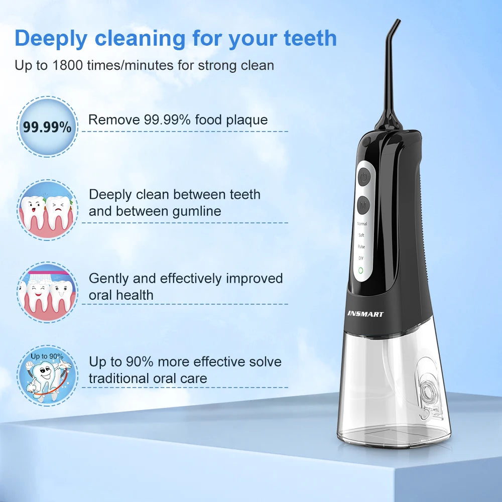 INSMART Water Dental Flosser Portable Oral Irrigator